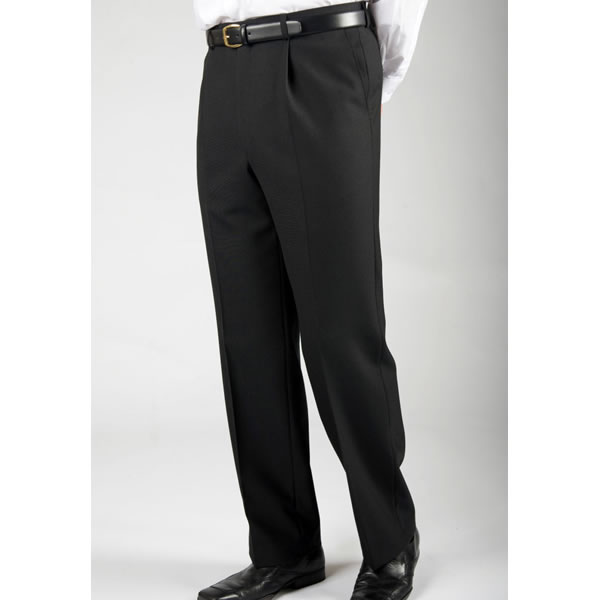 Mens LT99 Black / Navy Single Pleat Trouser - Ilkeston PPE & Workwear