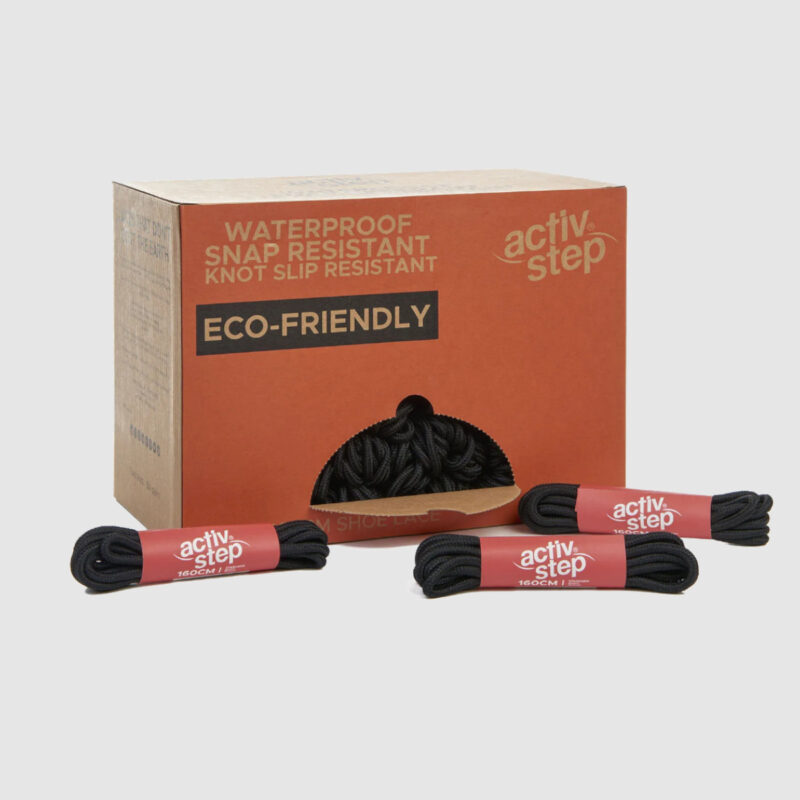 Activ-Step 160cm Black Boot Laces