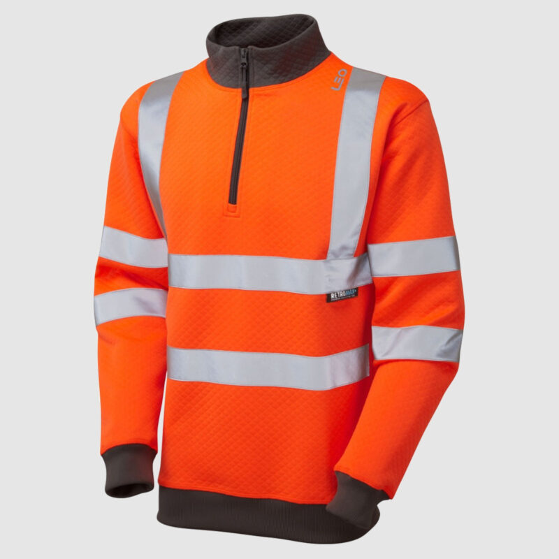 Brynsworthy 3/4" Zipped Hi Vis Sweatshirt