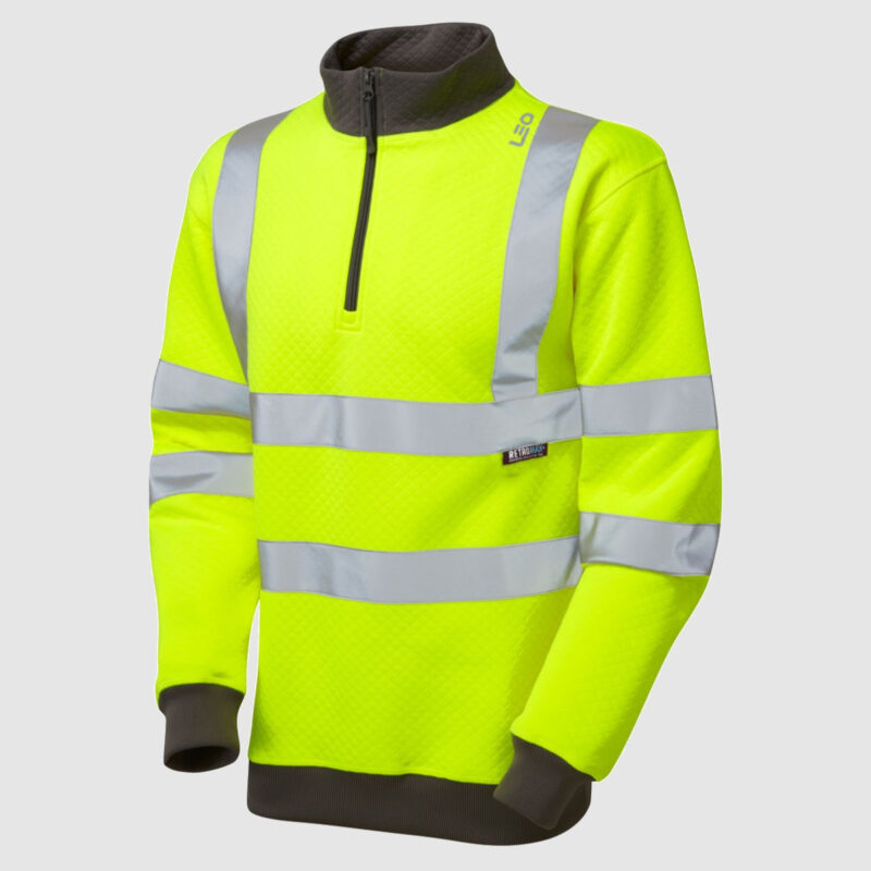 Brynsworthy 3/4" Zipped Hi Vis Sweatshirt