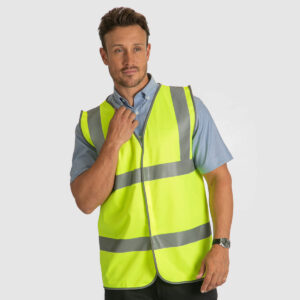 Class 2 Hi Visibility Waistcoat - Velcro