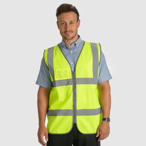 Zipped Hi Visibility Waistcoat