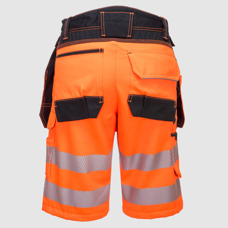 PW343 Hi Vis Holster Work Shorts