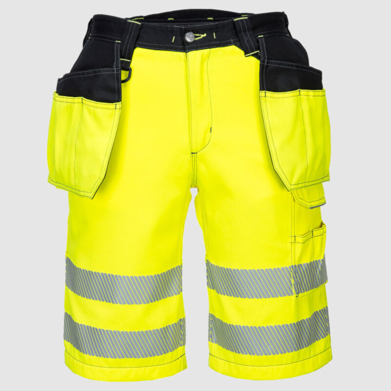 PW343 Hi Vis Holster Work Shorts