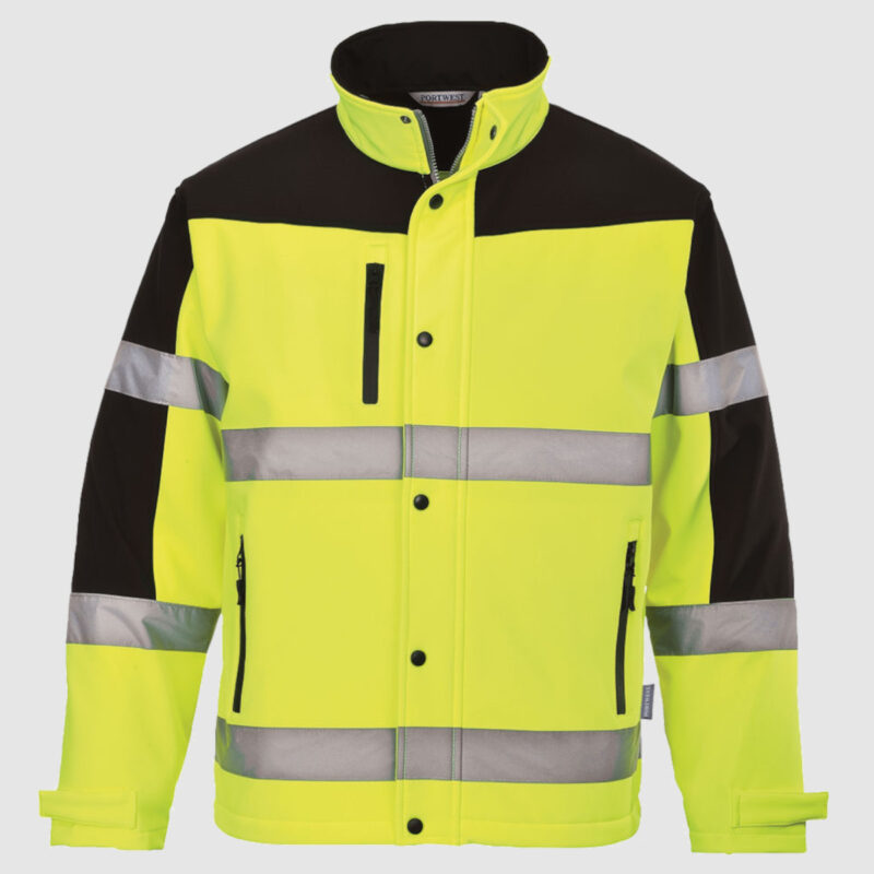 Two Tone Softshell Hi Vis Jacket