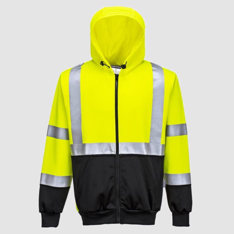 Portwest B315 Hi-Vis Zipped Hoodie