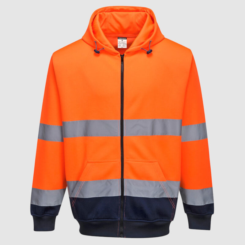 Portwest B317 Hi-Vis Zipped Hoodie
